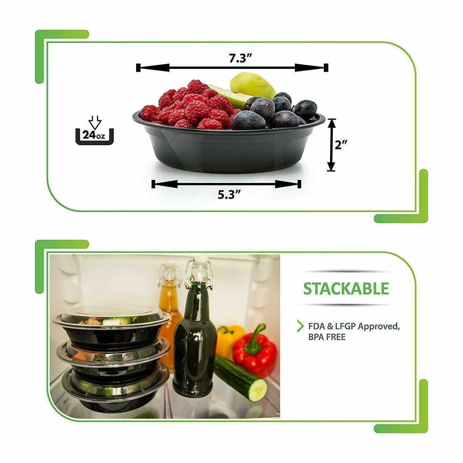 Food Storage Containers Reusable Plastic Containers Prep Naturals - Image 3