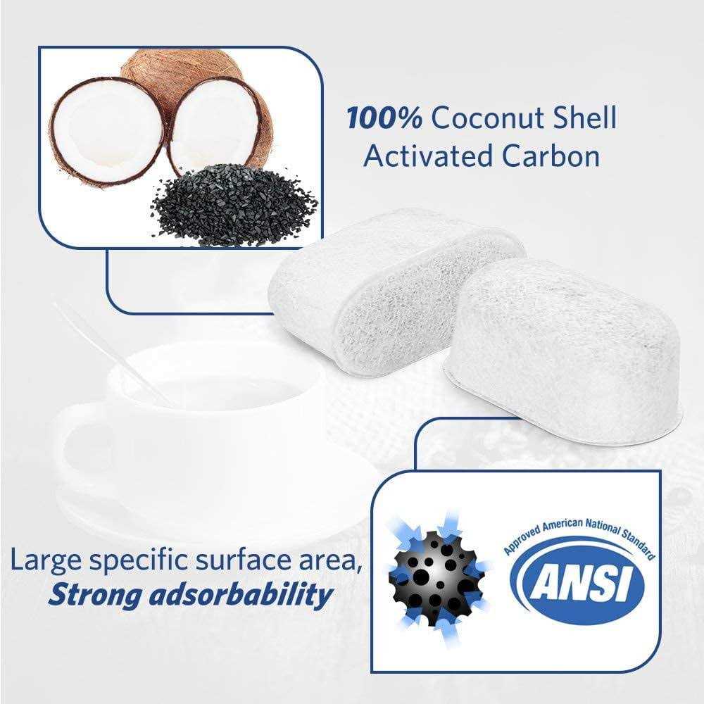 12-pack Cuisinart Coffee Maker Filter Replacement All Cuisinart Coffee Maker Charcoal Filters Fit For Cuisinart Dcc-1200 Dgb-900bc Chw-12 Ss-700 Dgb - Image 4