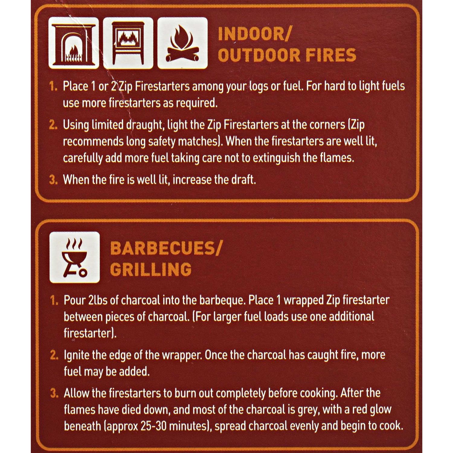 Zip Premium All Purpose Wrapped Fire Starters - Image 5