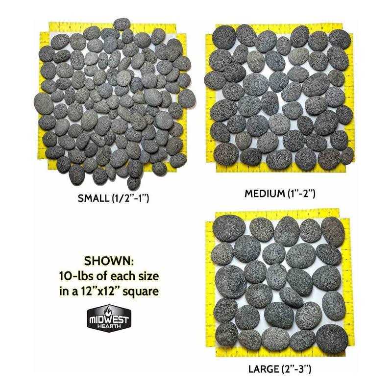 Midwest Hearth 100% Natural Lava Stones for Gas Fire Pit and Fireplace - Image 5
