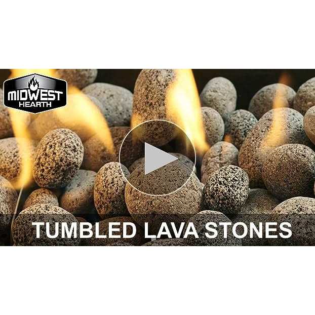 Midwest Hearth 100% Natural Lava Stones for Gas Fire Pit and Fireplace - Image 4