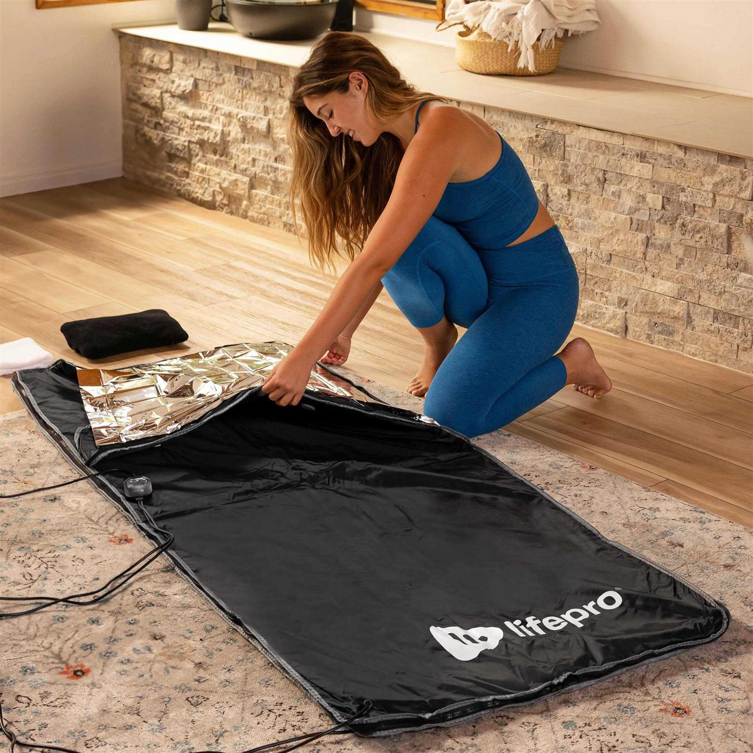 LifePro Sauna Blanket for Detoxification Portable Far Infrared Sauna for Home Detox Calm Your Body and Mind - Image 5