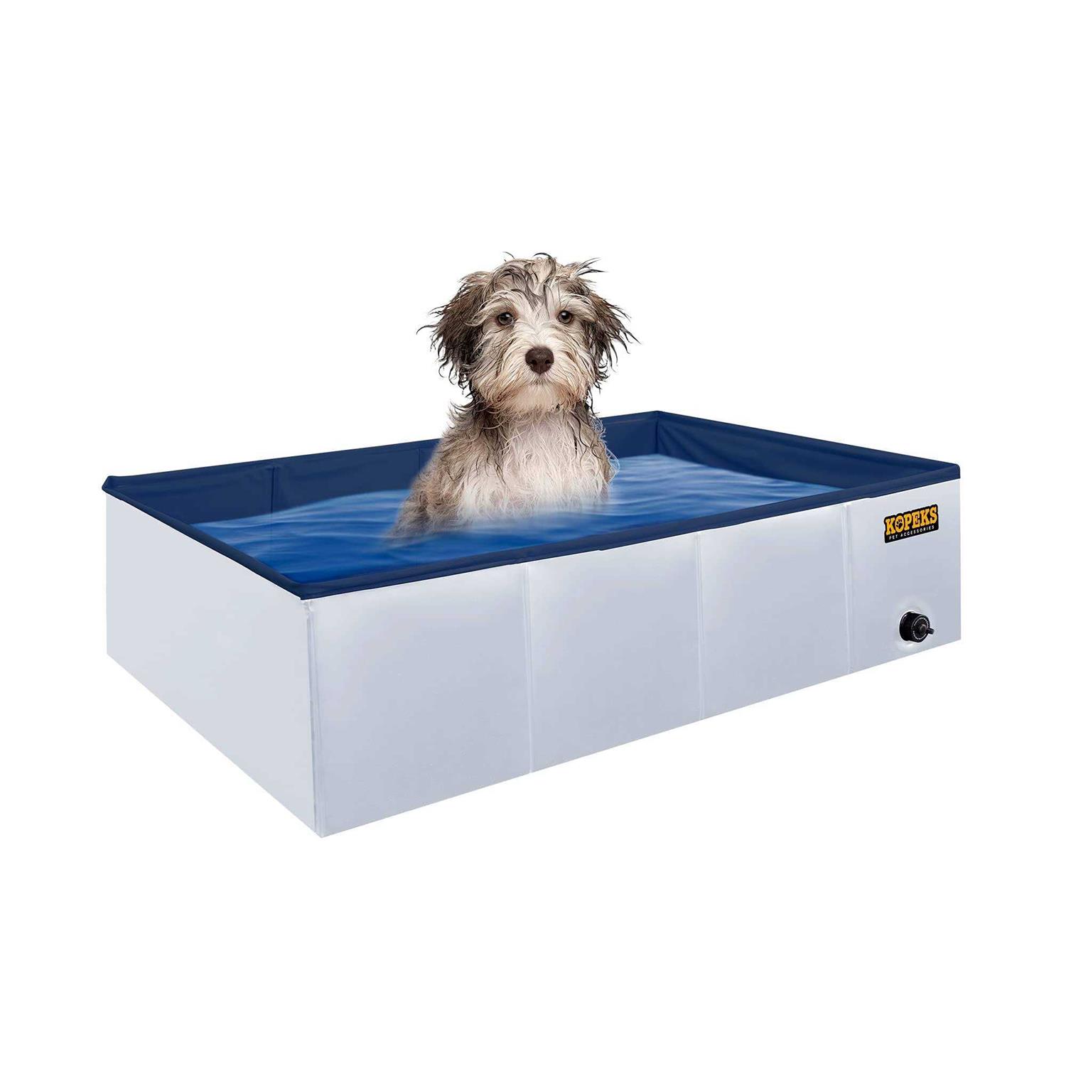 Kopeks Outdoor Portable Rectangular Dog Swimming Pool - Image 3