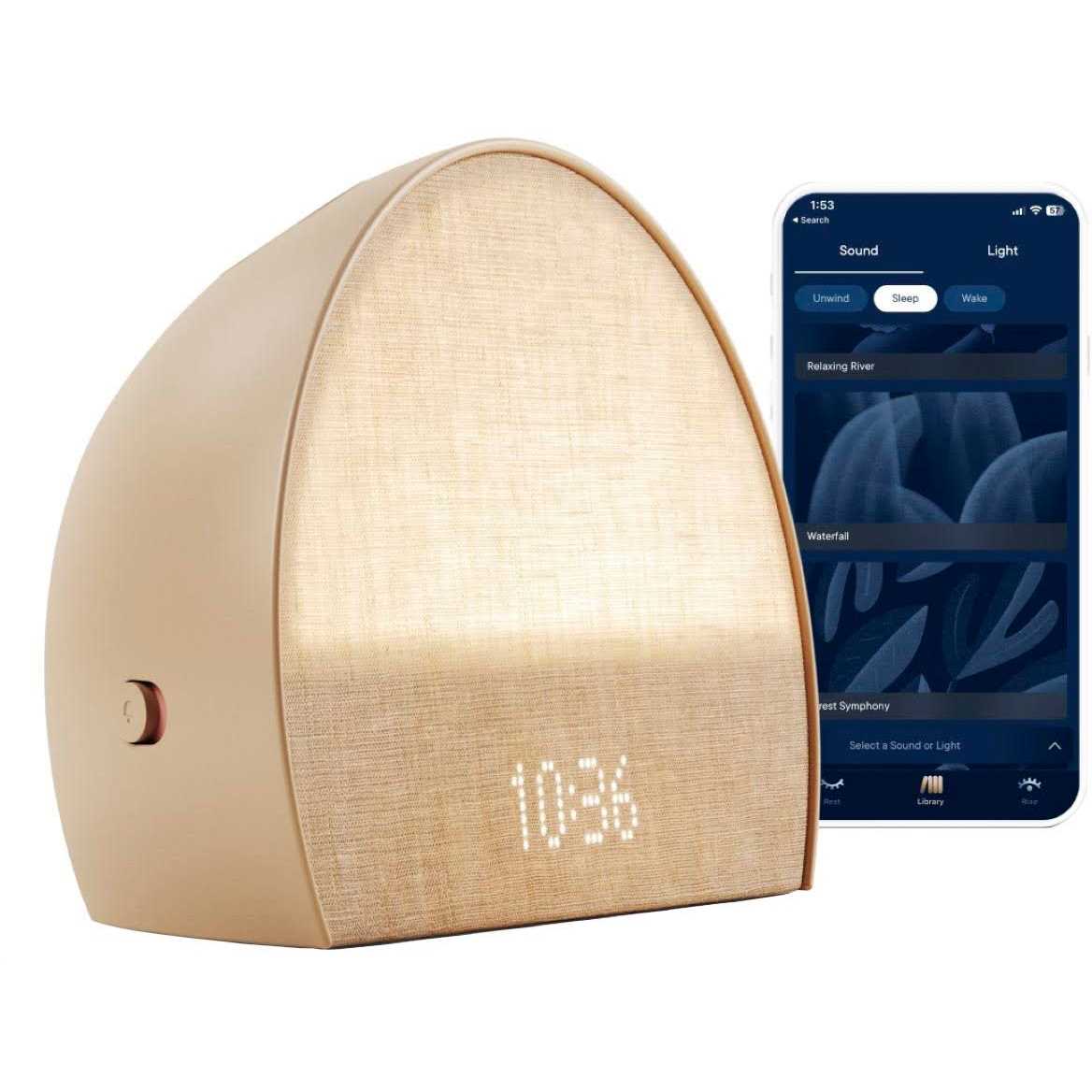 Hatch Restore 2 Bedside Sleep Guide Sunrise Alarm Clock Sound Machine - Image 3