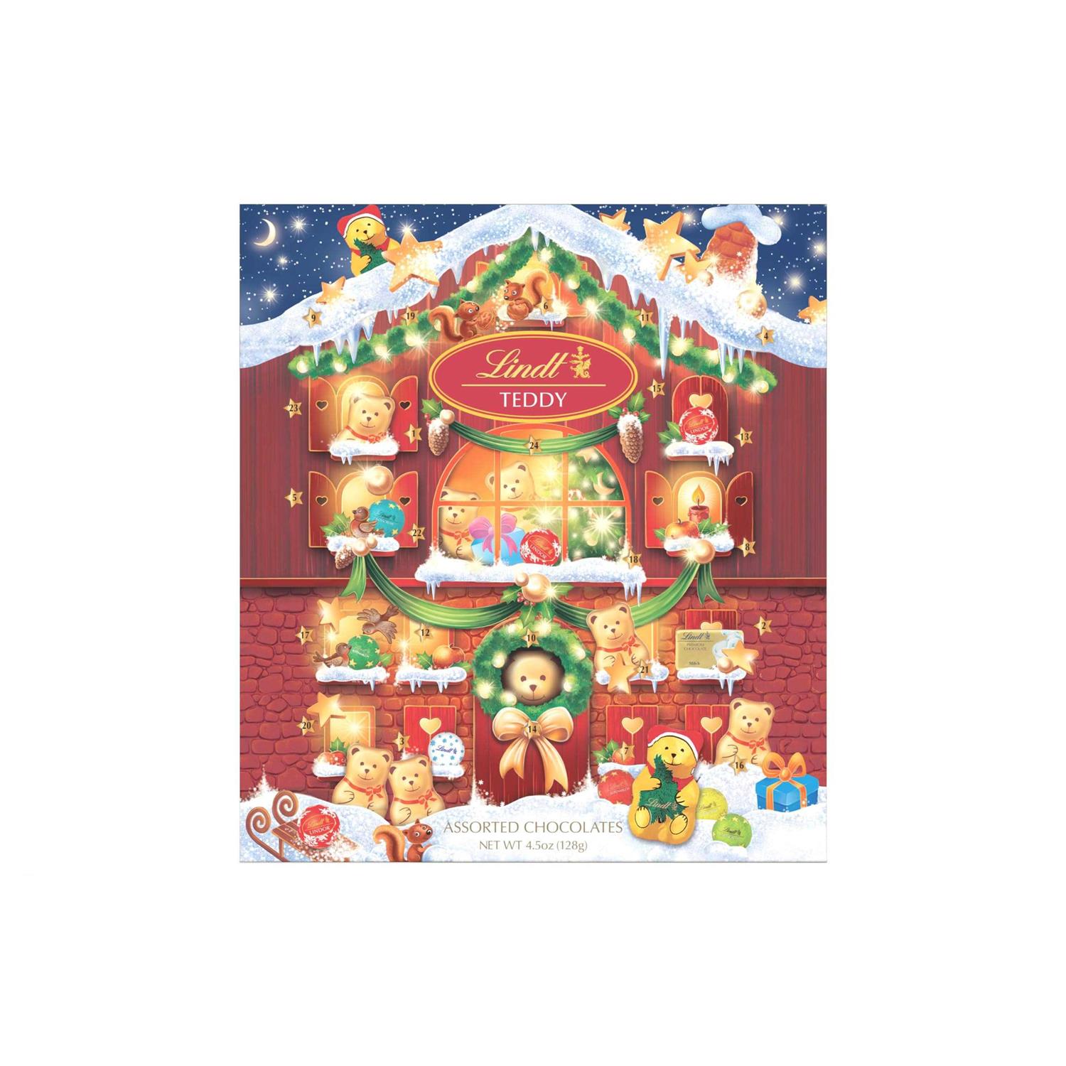 Lindt Holiday Chocolate Teddy Bear Advent Calendar - Image 4