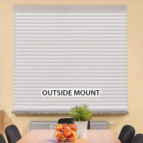 Home Decorators Collection White Cordless Room Darkening 2 in. Faux Wood Blind for Window - Image 4