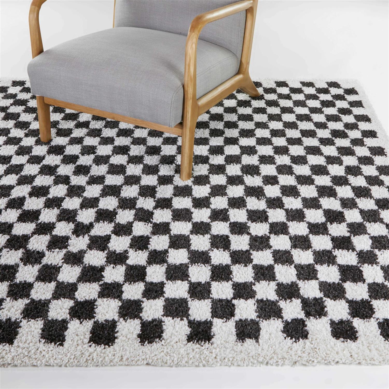 Balta Covey Plush Checkered Thick Shag Area Rug - Image 5