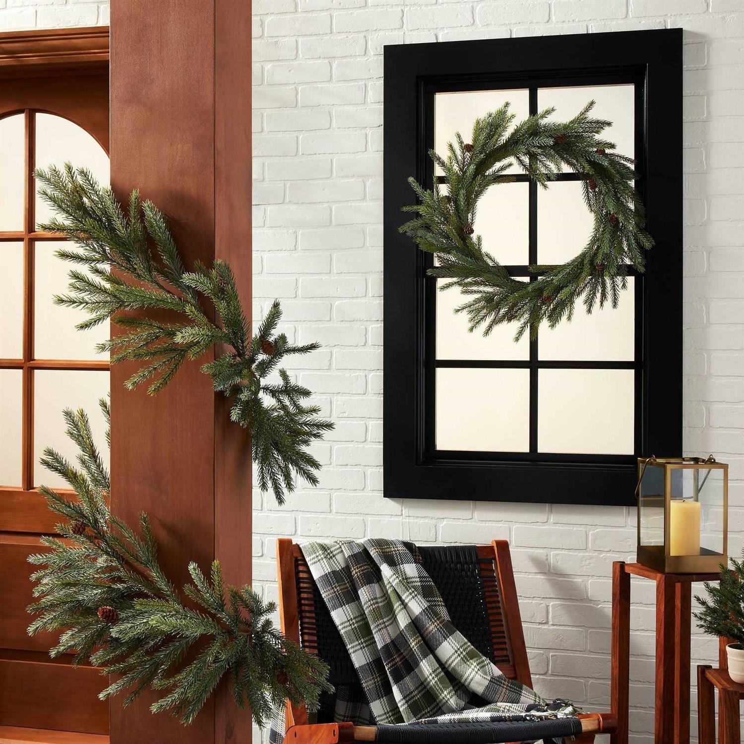 Hearth & Hand with Magnolia 6' Faux Spruce & Pinecone Christmas Garland - Image 4