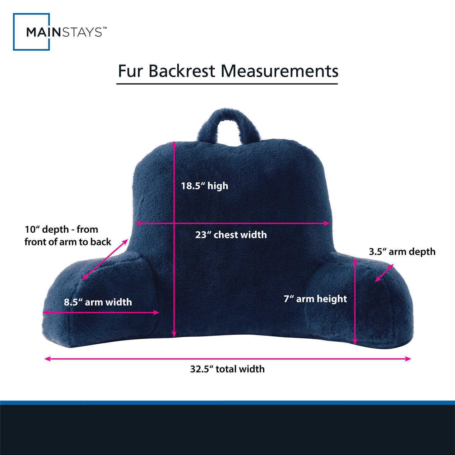 Mainstays Faux Fur Plush Pillow - Image 5