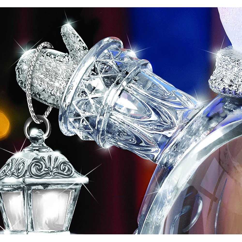 The Bradford Exchange Three Holiday Treasures in One! Light-Up Crystal Snowman Figurine by Thomas Kinkade10-inches - Image 4