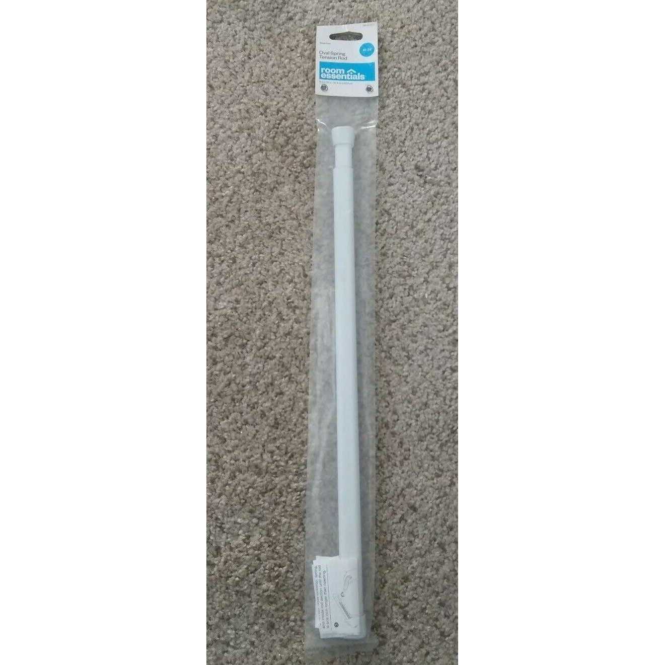 Room Essentials Oval Spring Tension Curtain Rod White - Image 5