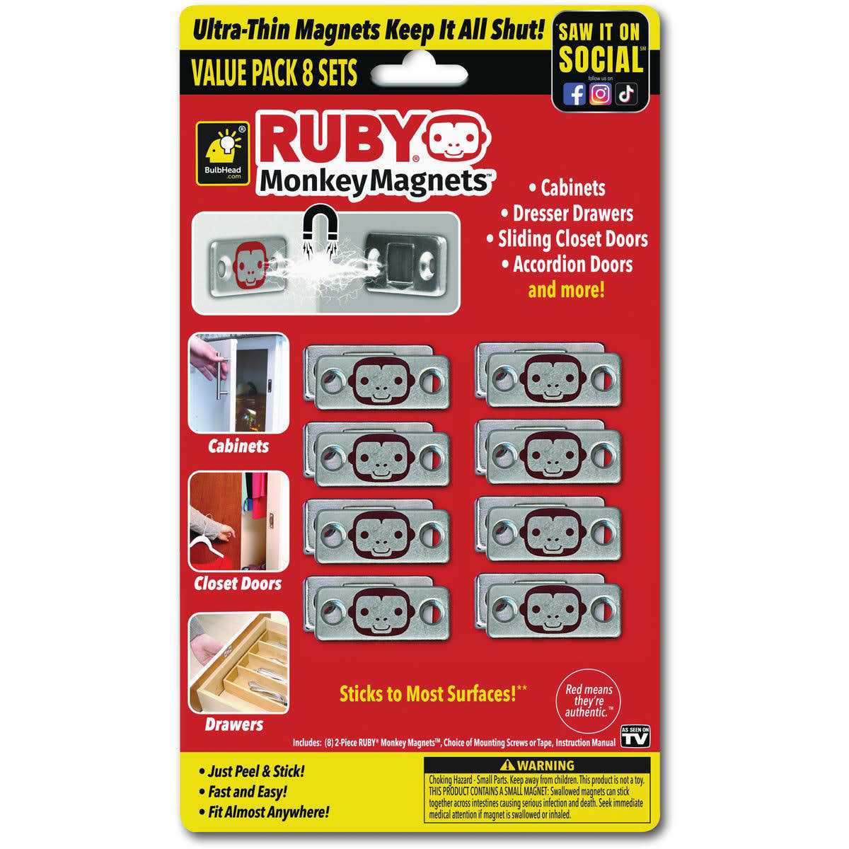 Ruby Monkey Magnets - Image 5