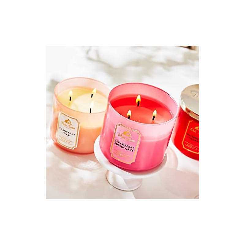 Bath & Body Works White Barn 3 Wick Candle In Mahogany Teakwood High Intensity - Image 3