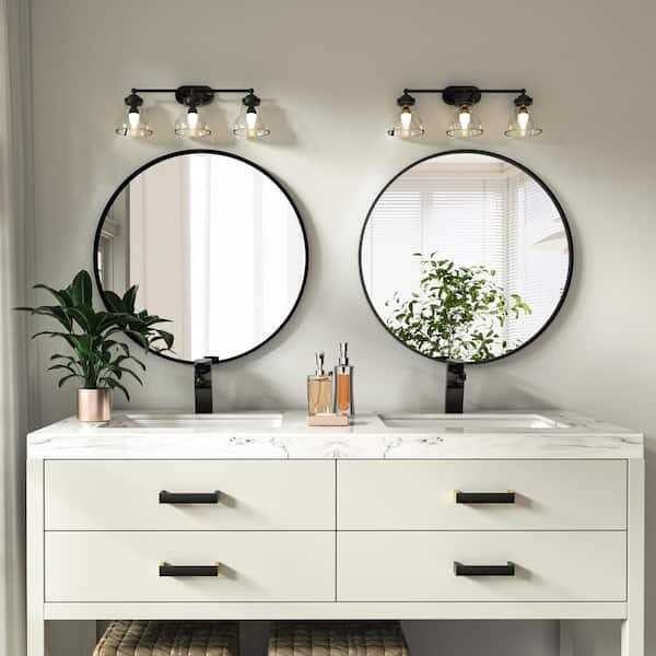 XRAMFY H Round Aluminum Alloy Framed Wall Mirror - Image 3