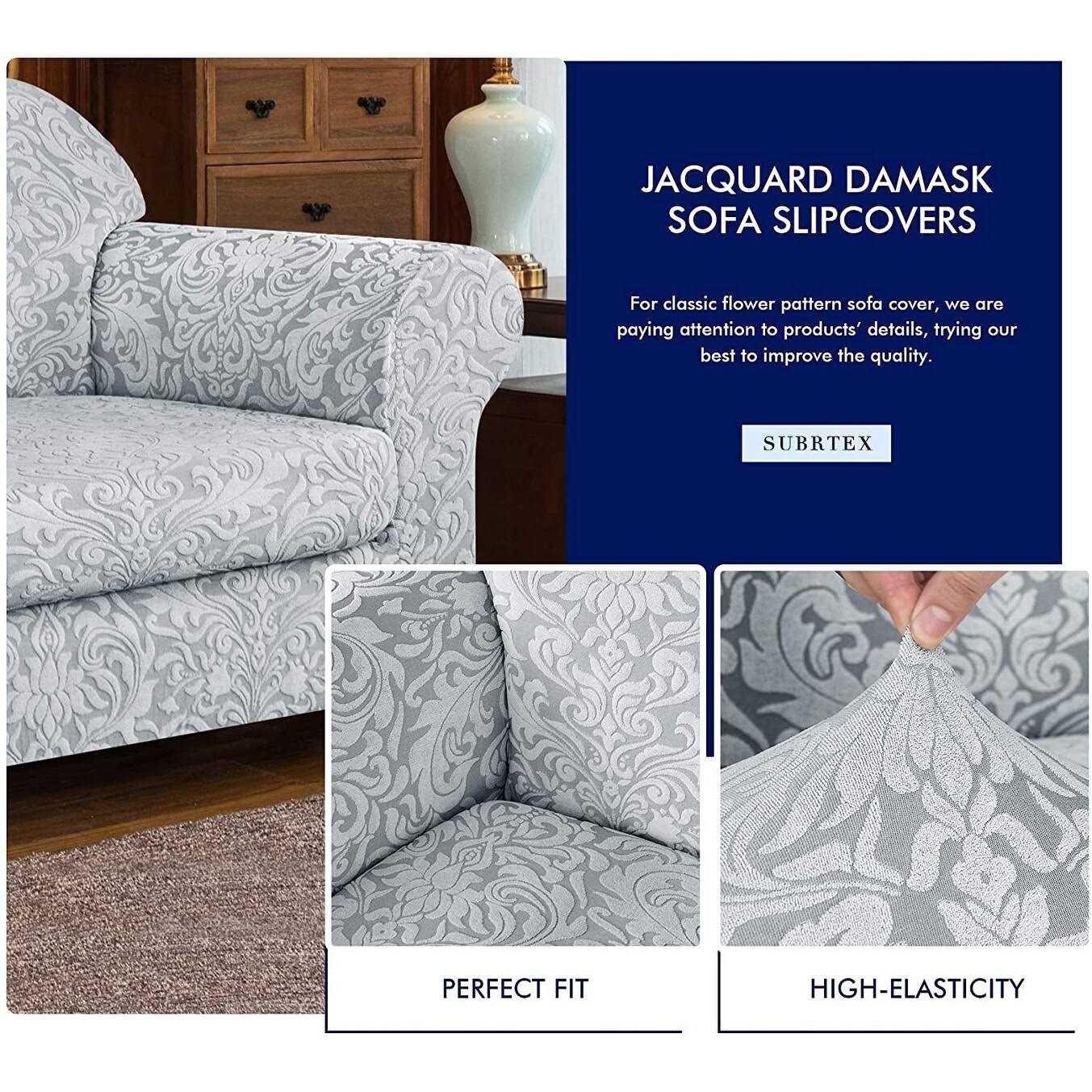 Subrtex 2-Piece Stretch Sofa Slipcover - Image 3
