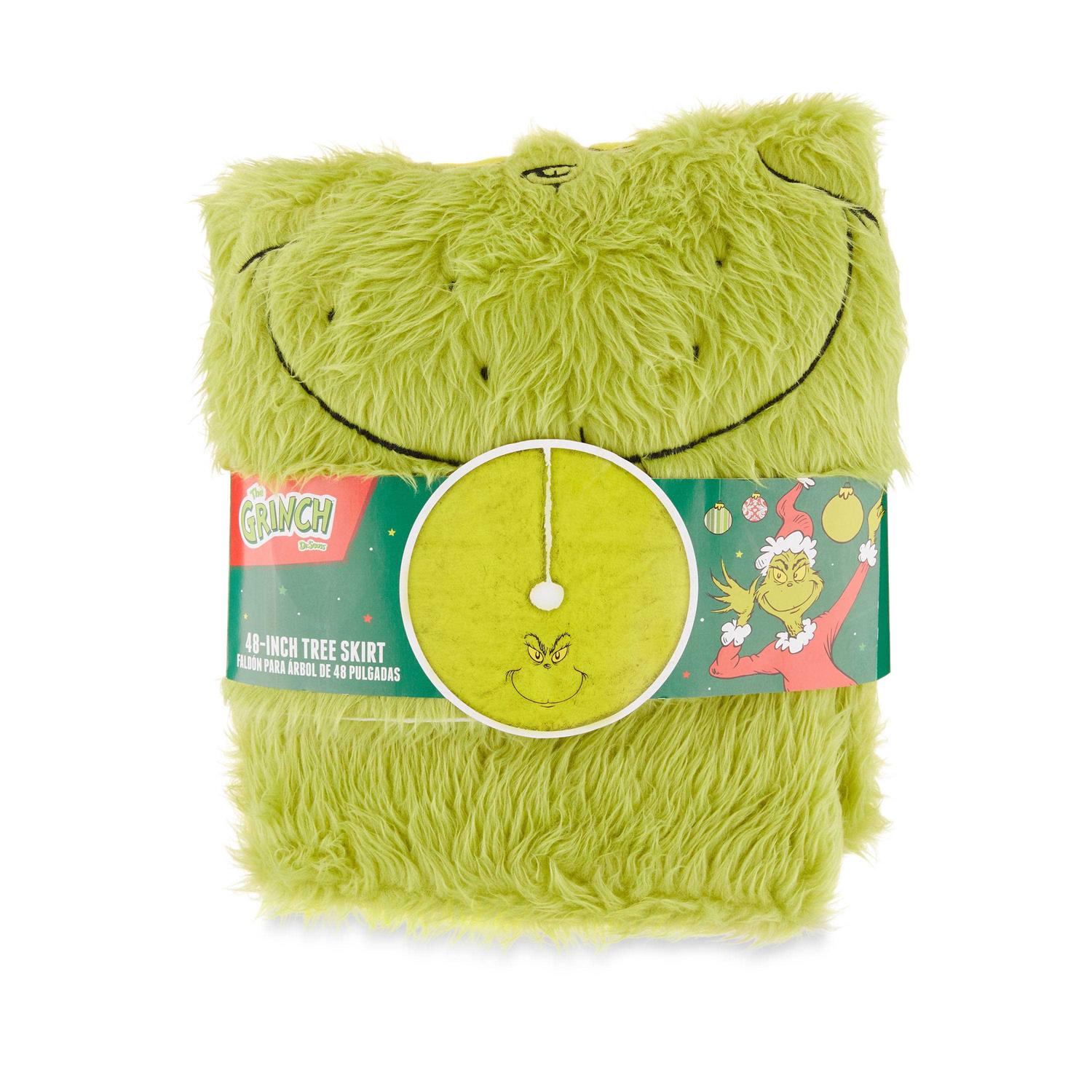 Dr Seuss' The Grinch Who Stole Christmas Furry Tree Skirt - Image 3
