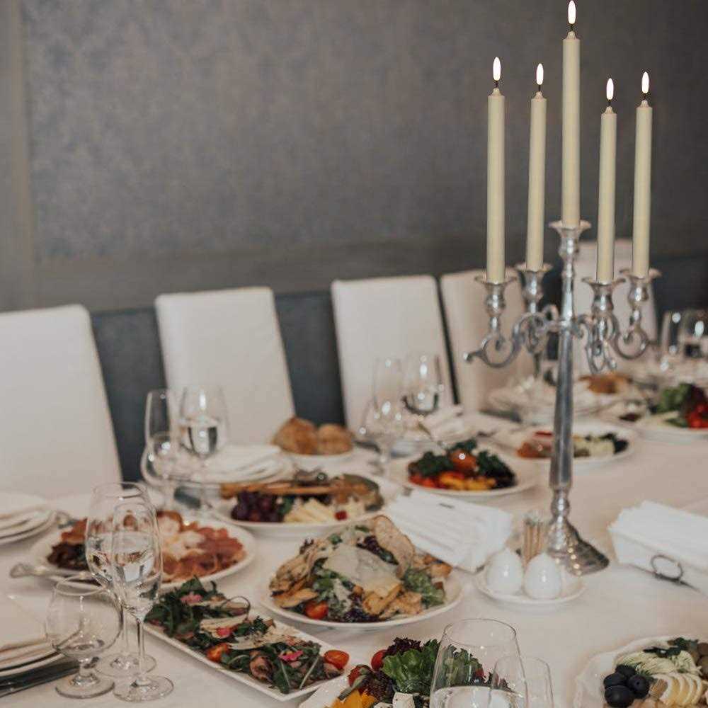 Flameless Window Candles with Timer & Remote 10 Battery Operated 3D Wick LED Flickering Window Candles for Christmas Decoration - Image 4