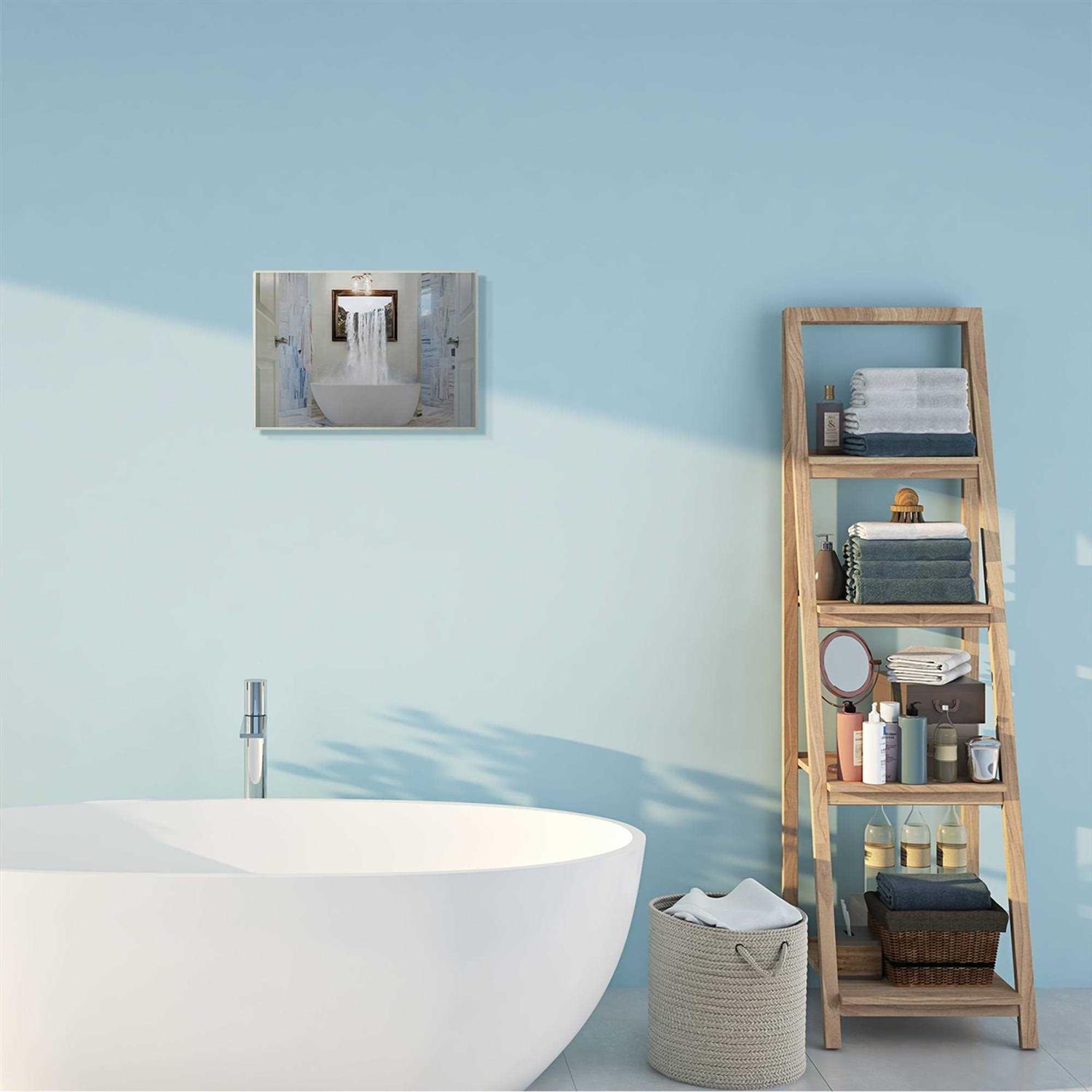 Stupell Bathtub Waterfall Abstract Bathroom Photograph Wall Art - Image 3