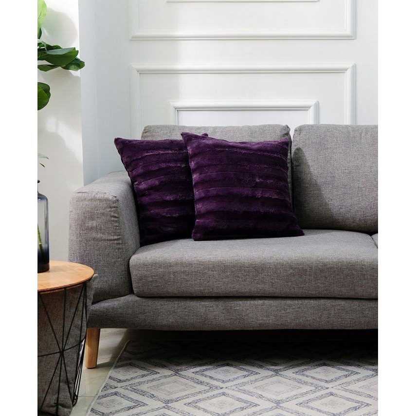 Cheer Collection Decorative Faux Fur Throw Pillows - Image 3