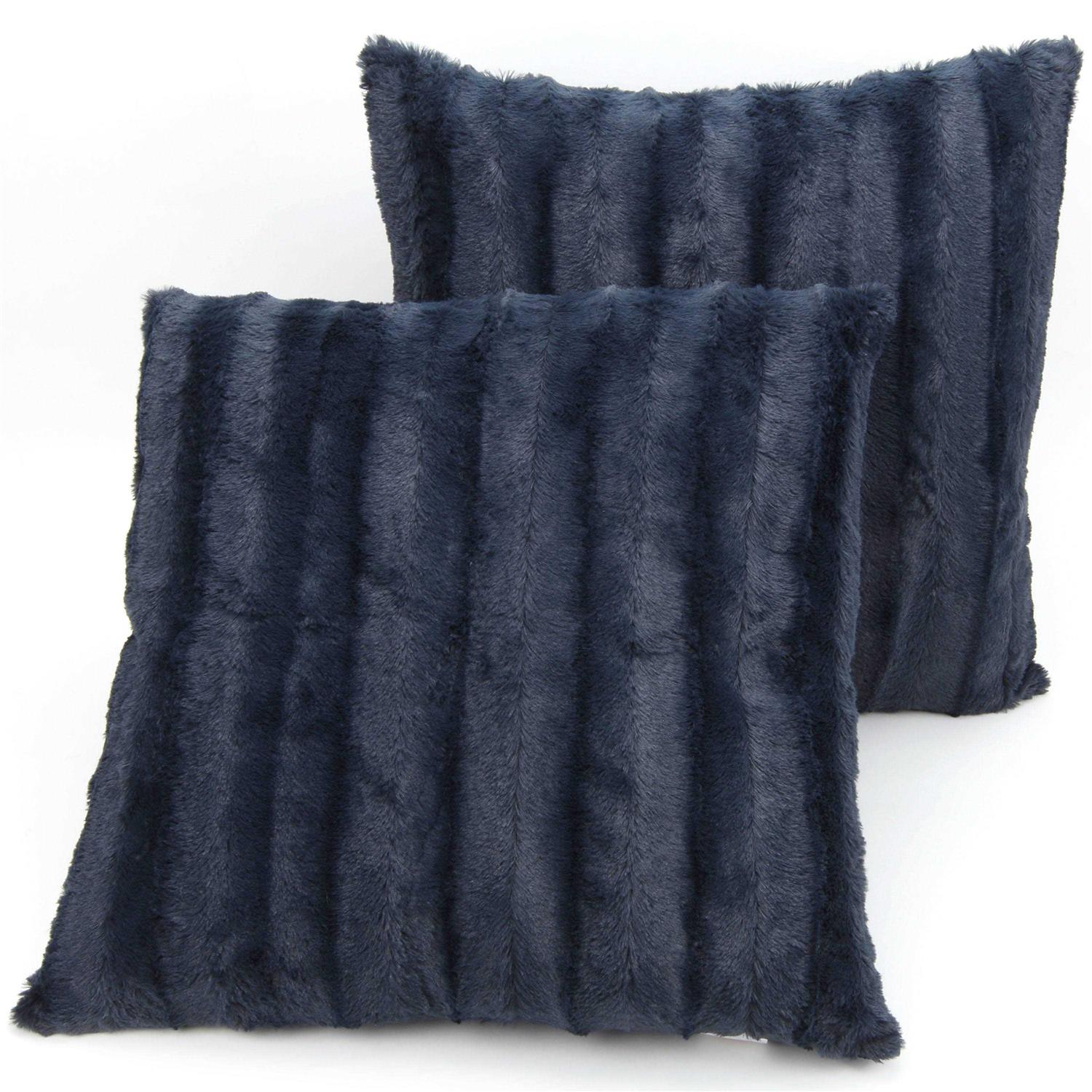 Cheer Collection Decorative Faux Fur Throw Pillows - Image 5