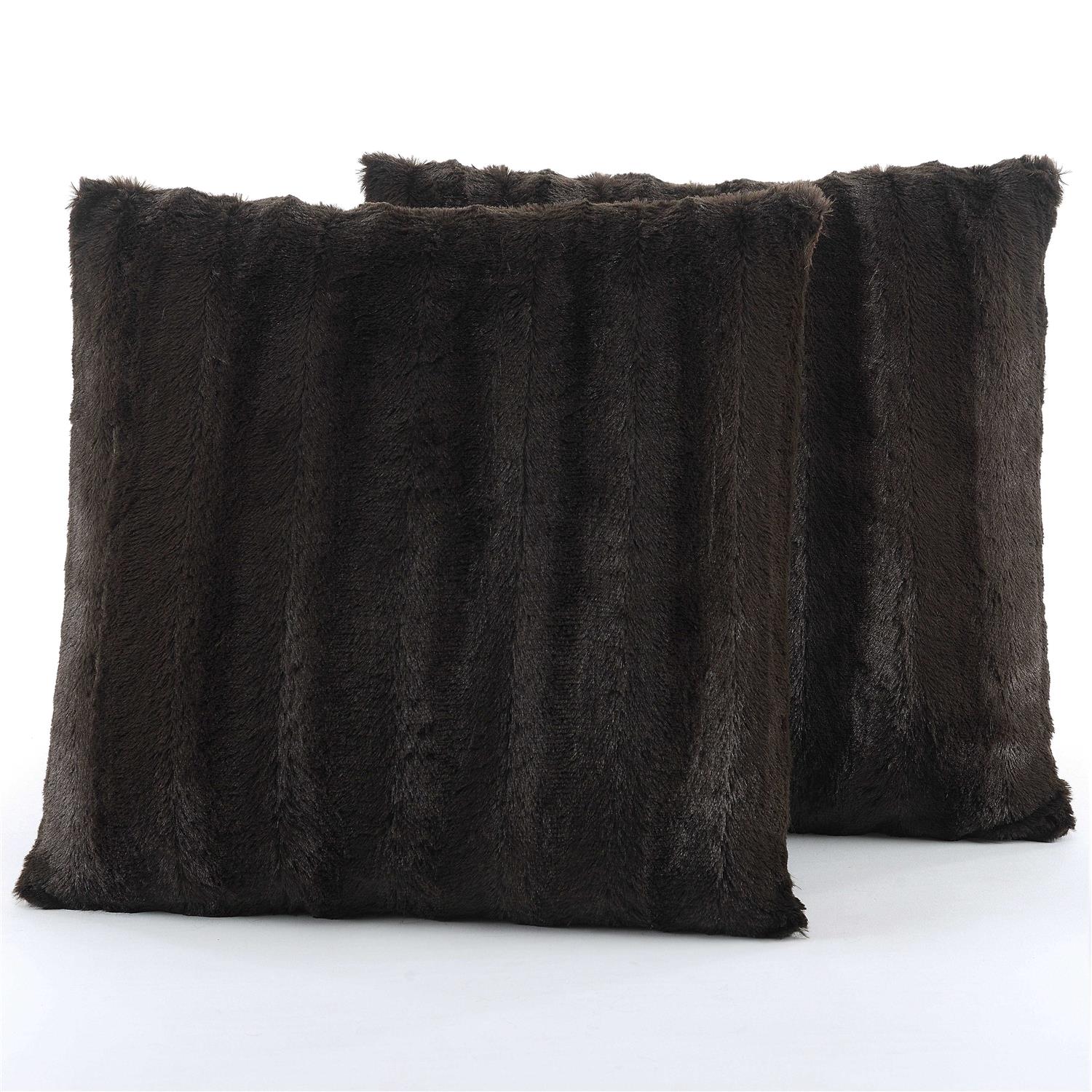 Cheer Collection Decorative Faux Fur Throw Pillows - Image 4