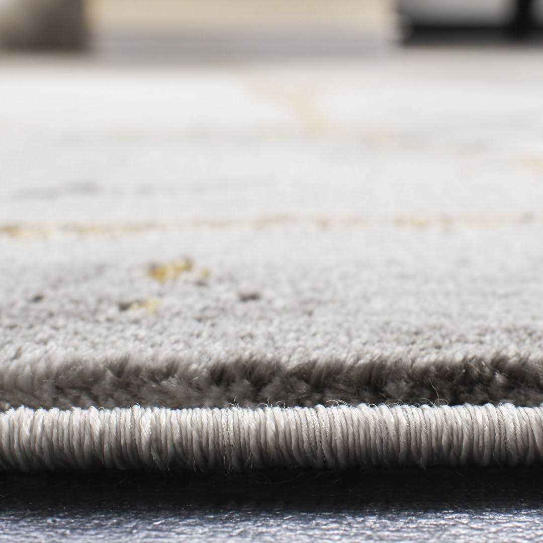 Coupland Abstract Gray/Gold Area Rug Orren Ellis Rug - Image 3