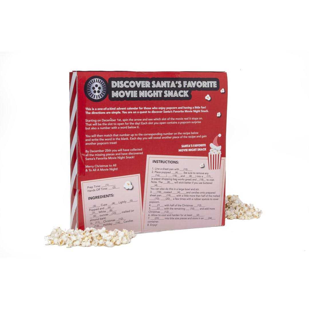 Santa's Secret Snack Popcorn Advent Calendar Wabash Valley Farms - Image 5