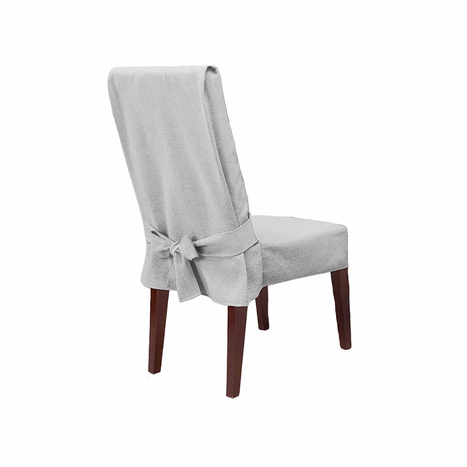 Sure Fit Farmhouse Basketweave Dining Chair Slipcover - Image 4