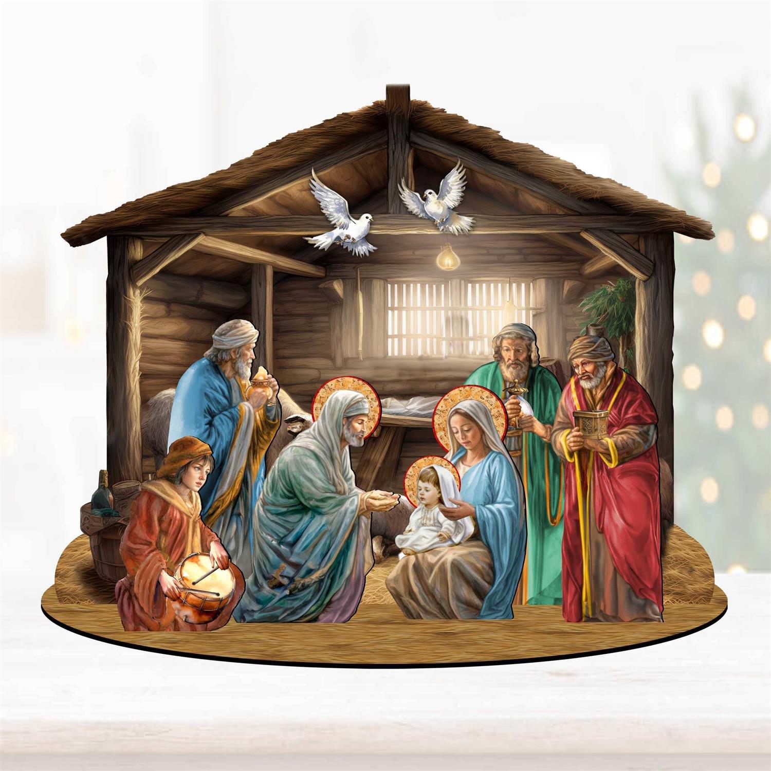 Nativity Scene Dcorative Village Set by G. Debrekht Nativity Holiday Dcor 852763 - Image 5