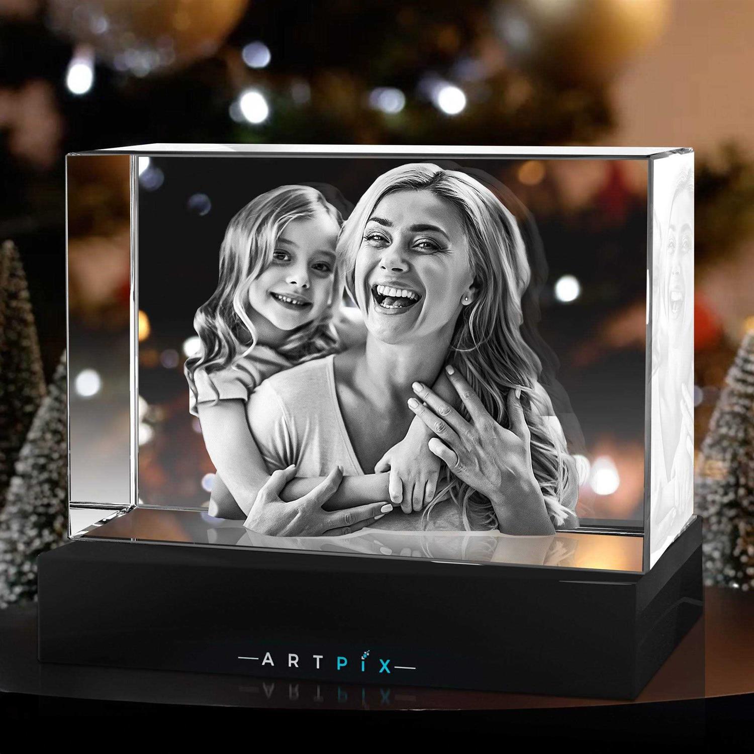 3D Crystal Photo Personalized Gift Rectangle ArtPix 3D Men Gifts - Image 3