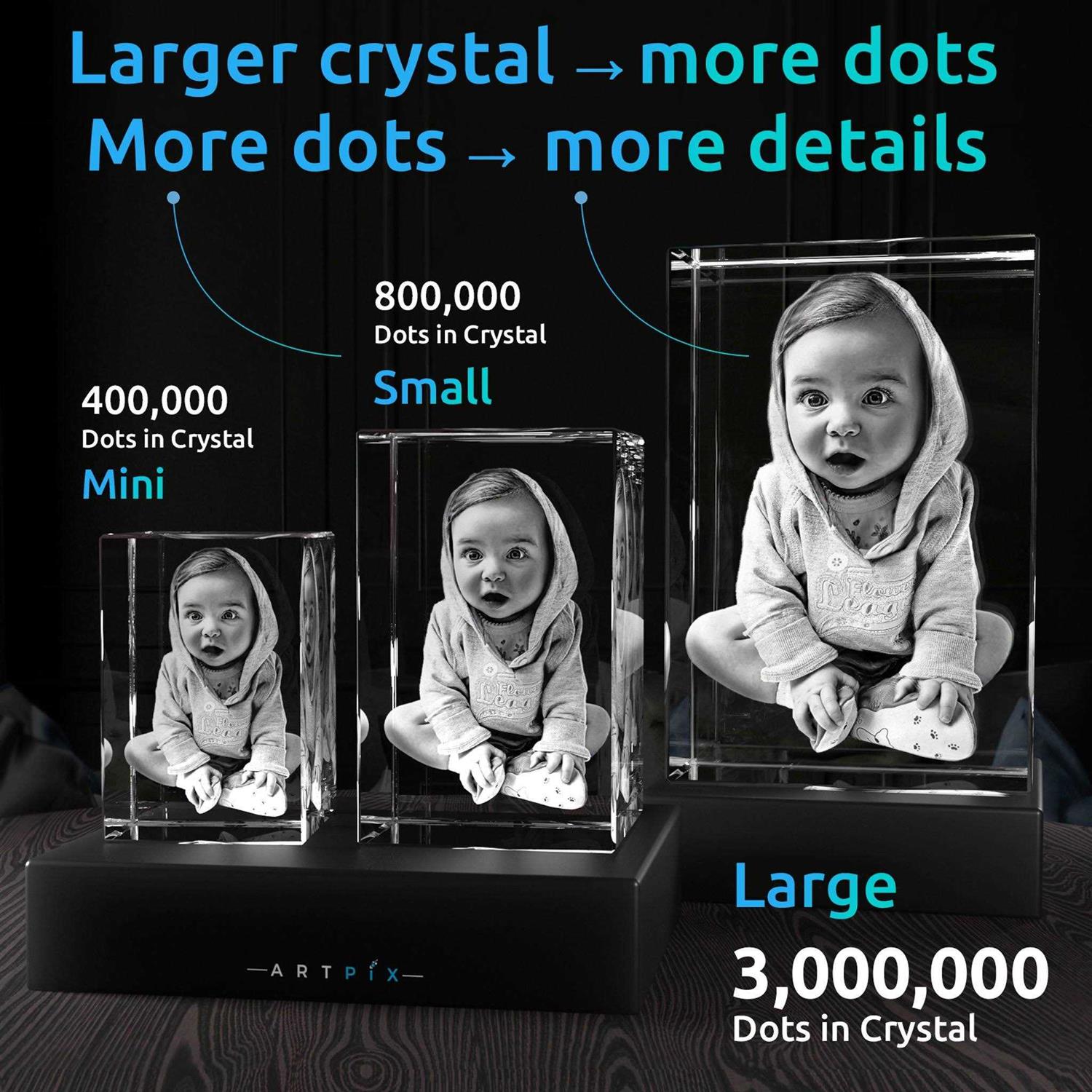 3D Crystal Photo Personalized Gift Rectangle ArtPix 3D Men Gifts - Image 4