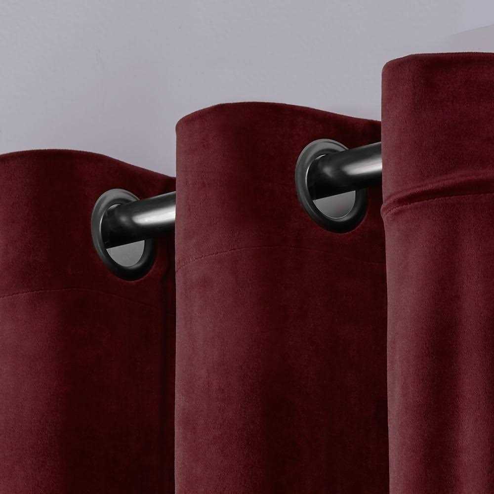 Exclusive Home Velvet Heavyweight Grommet Top Curtain Panel Pair - Image 4