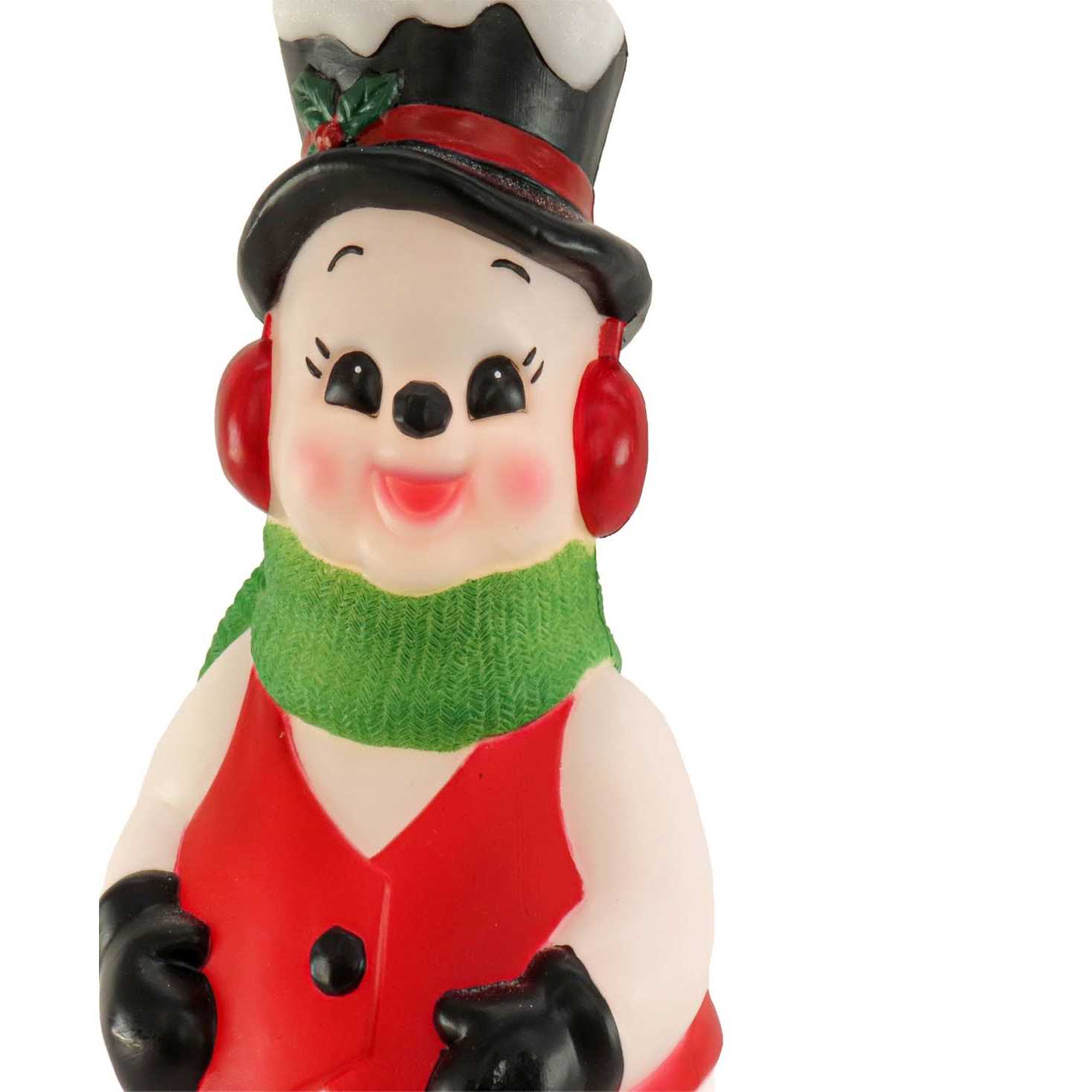 National Tree Company 24 Vintage-Like Styled Blow Mold Snowman - Image 4