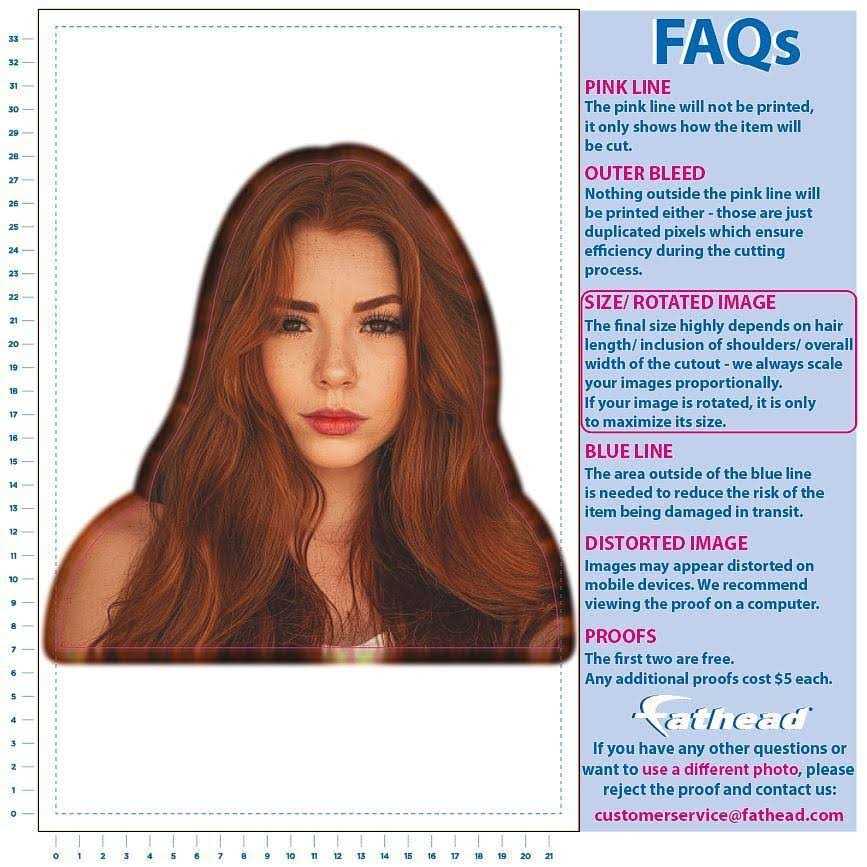 Custom Cardstock Big Head Face Cutouts - Image 4