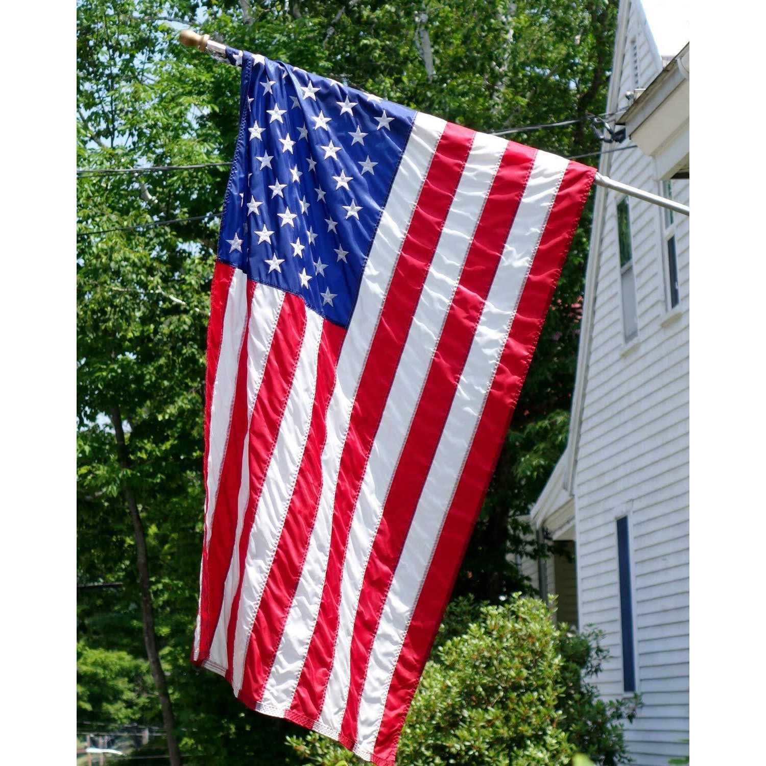 Vipper American Flag 3x5 Ft Outdoor Usa Heavy Duty Nylon US Flags with Embroidered Stars, Sewn Stripes and Brass Grommets - Image 4
