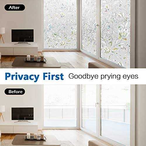 Window Privacy Film Frosted Removable Glass Covering For Bathroom Opaque Static Cling Heat Control Door Sticker For Home Office Living Room - Image 3