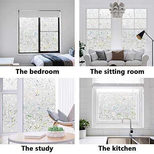 Window Privacy Film Frosted Removable Glass Covering For Bathroom Opaque Static Cling Heat Control Door Sticker For Home Office Living Room - Image 4