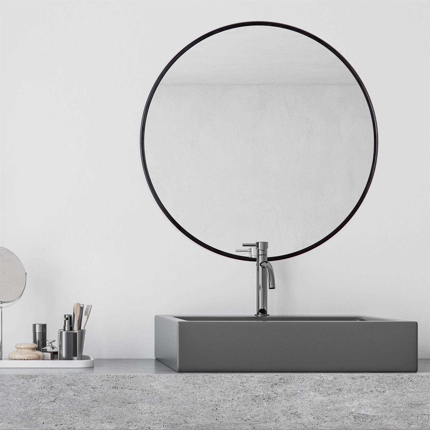 Habitat Adelina Black Circular Mirror - Image 4