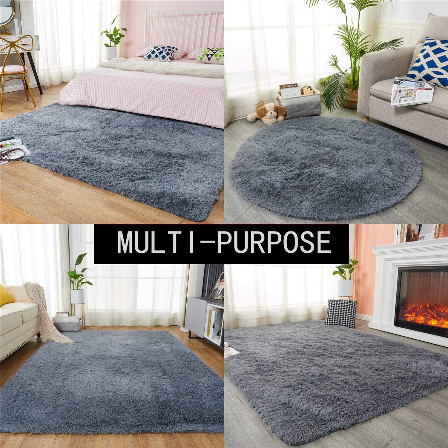 EasyJoy Area Rugs For Bedroom Living Room Fluffy - Image 4