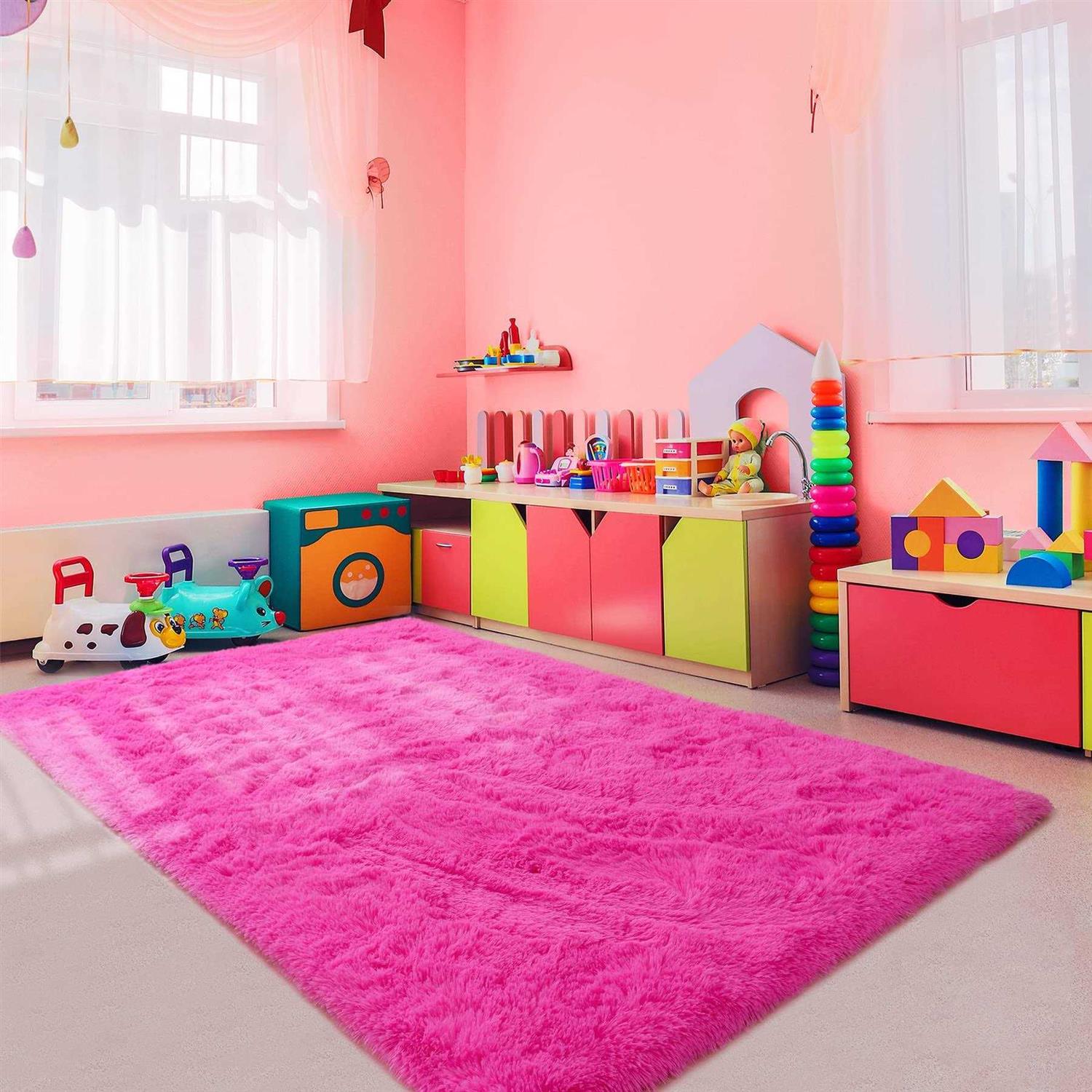 Noahas Soft Fluffy Area Rug Shaggy Bedroom Rugs for Kids Room Rug Carpets - Image 5