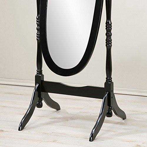 Roundhill Furniture Roundhill Traditional Queen Anna Style Floor Cheval Mirror - Image 3