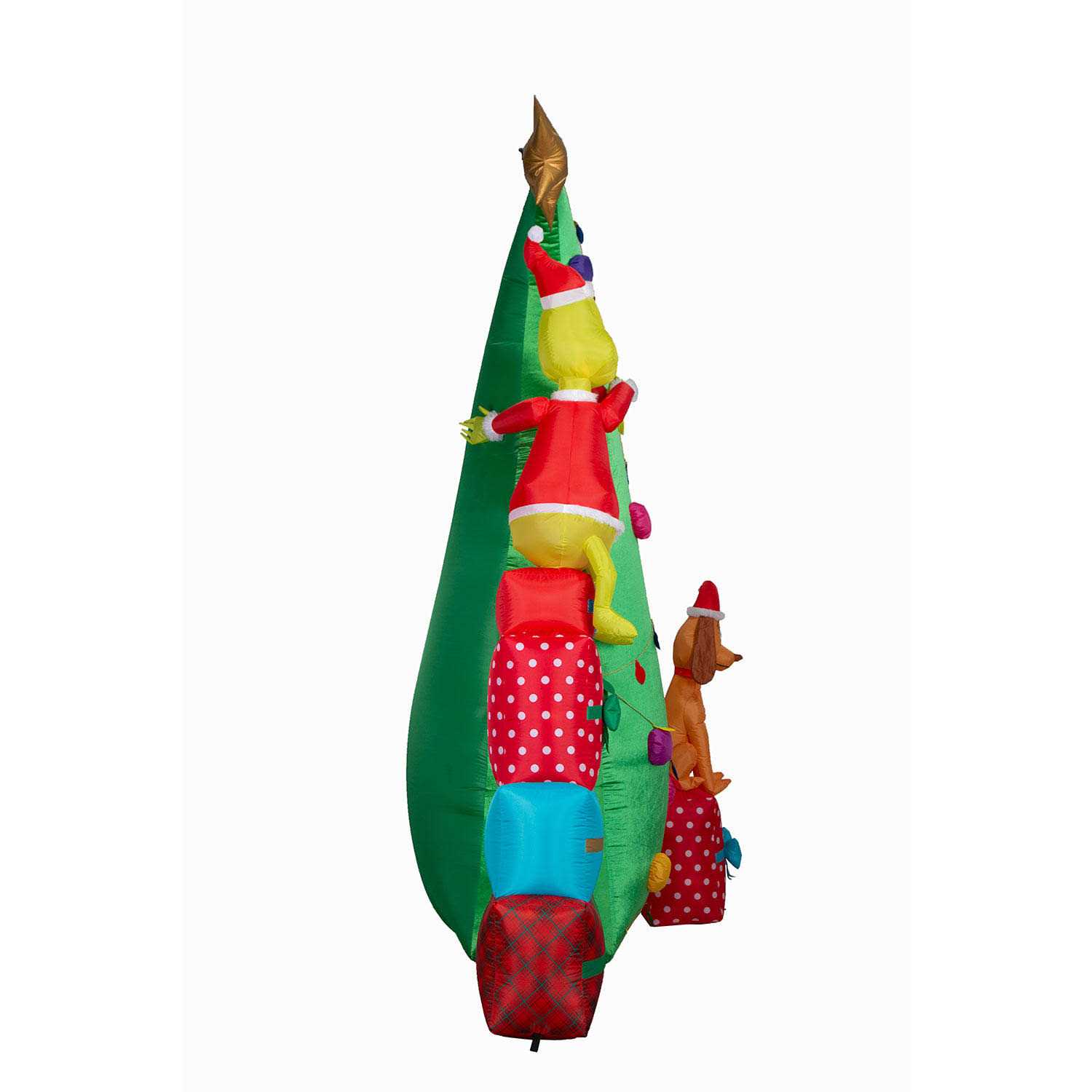 Dr. Seuss Pre-Lit Airblown Grinch Scene - Image 3