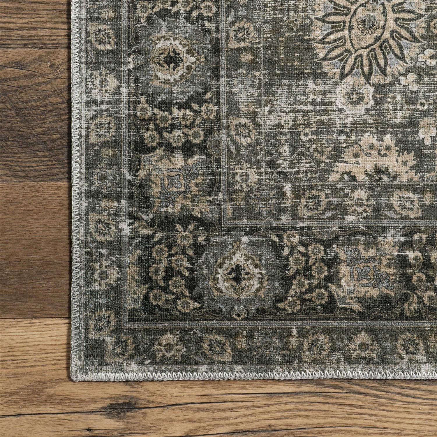 Lauren Liess x RugsUSA Bayberry Vintage Machine Washable Area Rug - Image 5