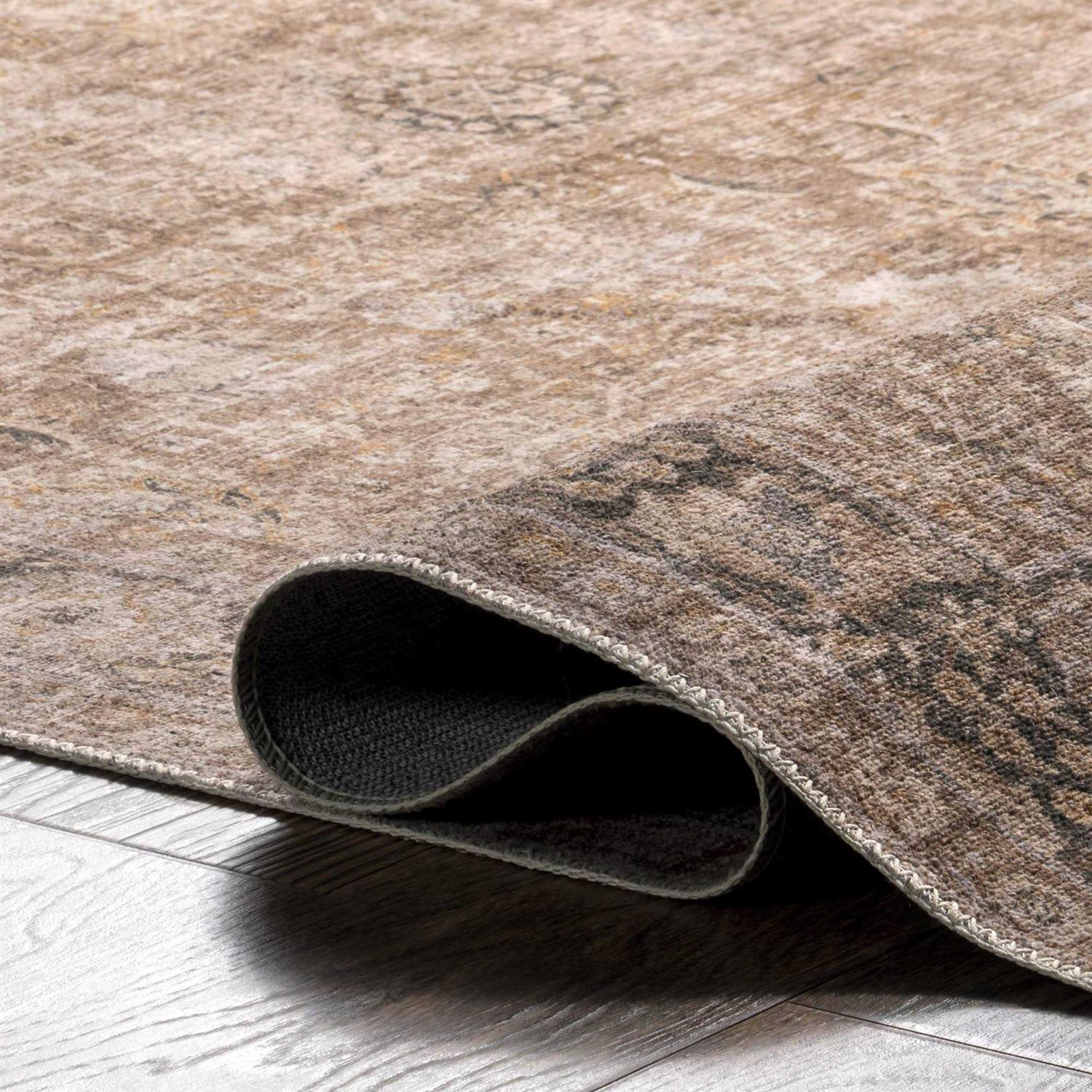 Lauren Liess x RugsUSA Bayberry Vintage Machine Washable Area Rug - Image 3