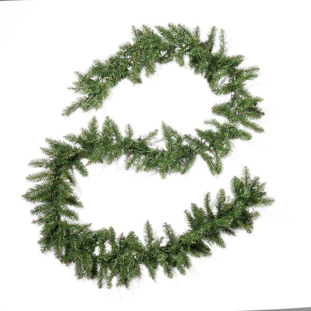 Steelside™ 9' Christmas Garland with 50 Clear Lights - Image 3