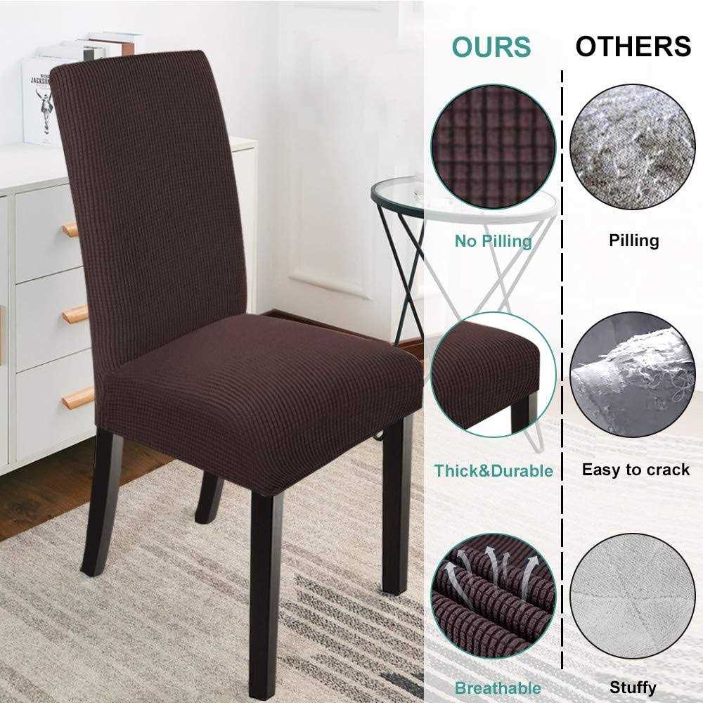 Northern Brothers Dining Chair Covers Stretch Chair Covers Parsons Chair Slipcover Chair Covers for Dining Room Set - Image 4