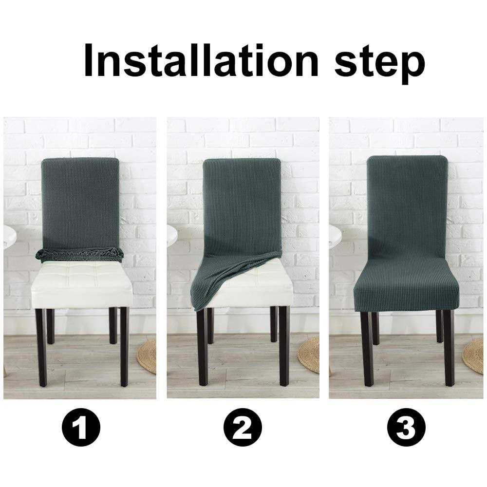 Northern Brothers Dining Chair Covers Stretch Chair Covers Parsons Chair Slipcover Chair Covers for Dining Room Set - Image 4