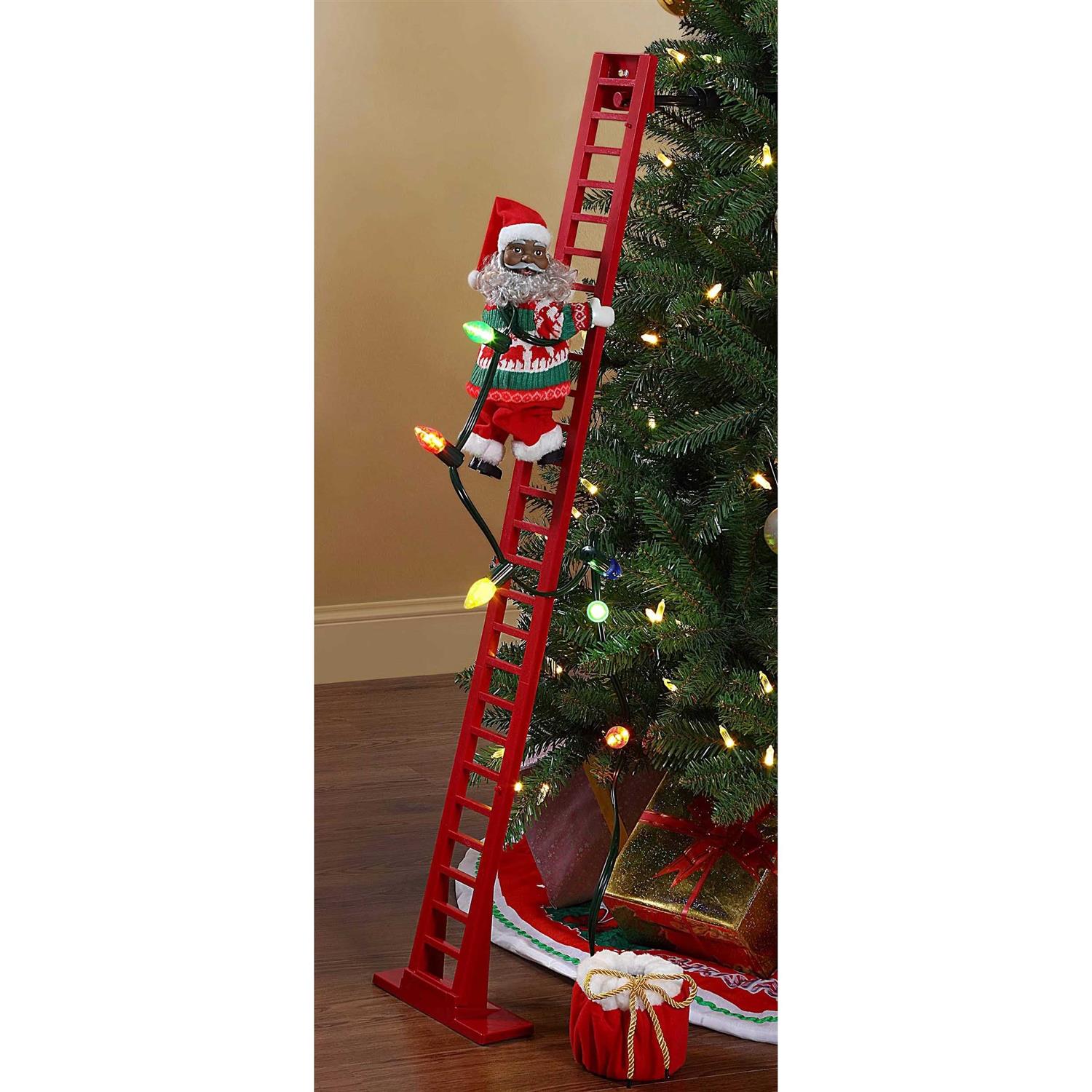 Mr. Christmas 43-in Animatronic Super Climbing Black Santa 10102 - Image 3