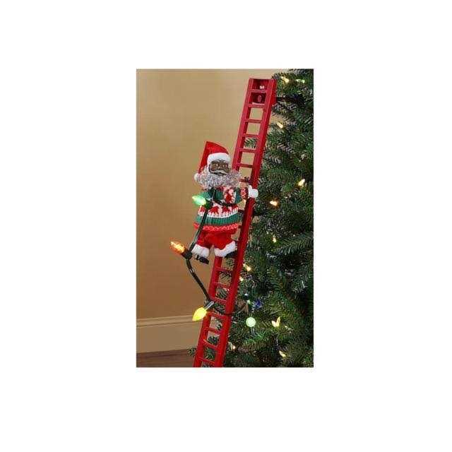 Mr. Christmas 43-in Animatronic Super Climbing Black Santa 10102 - Image 5