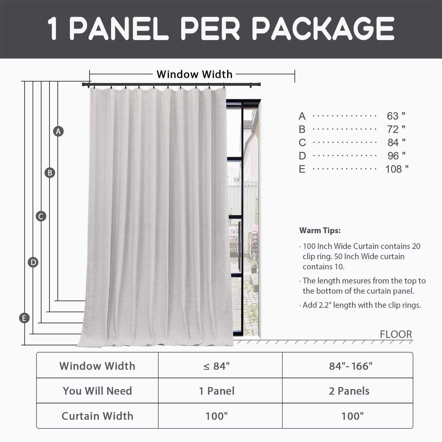Inovaday Thermal Sliding Door Curtains 100% - Image 4